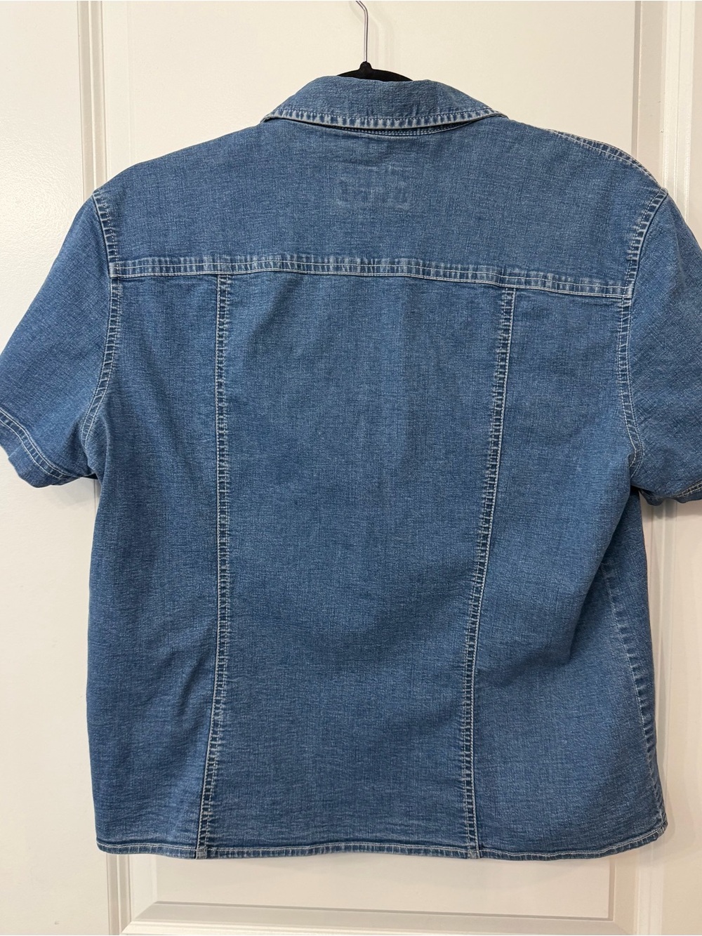 Vintage Limited Jeans Short Sleeve Denim Snap Front Shirt - Picture 2 of 3